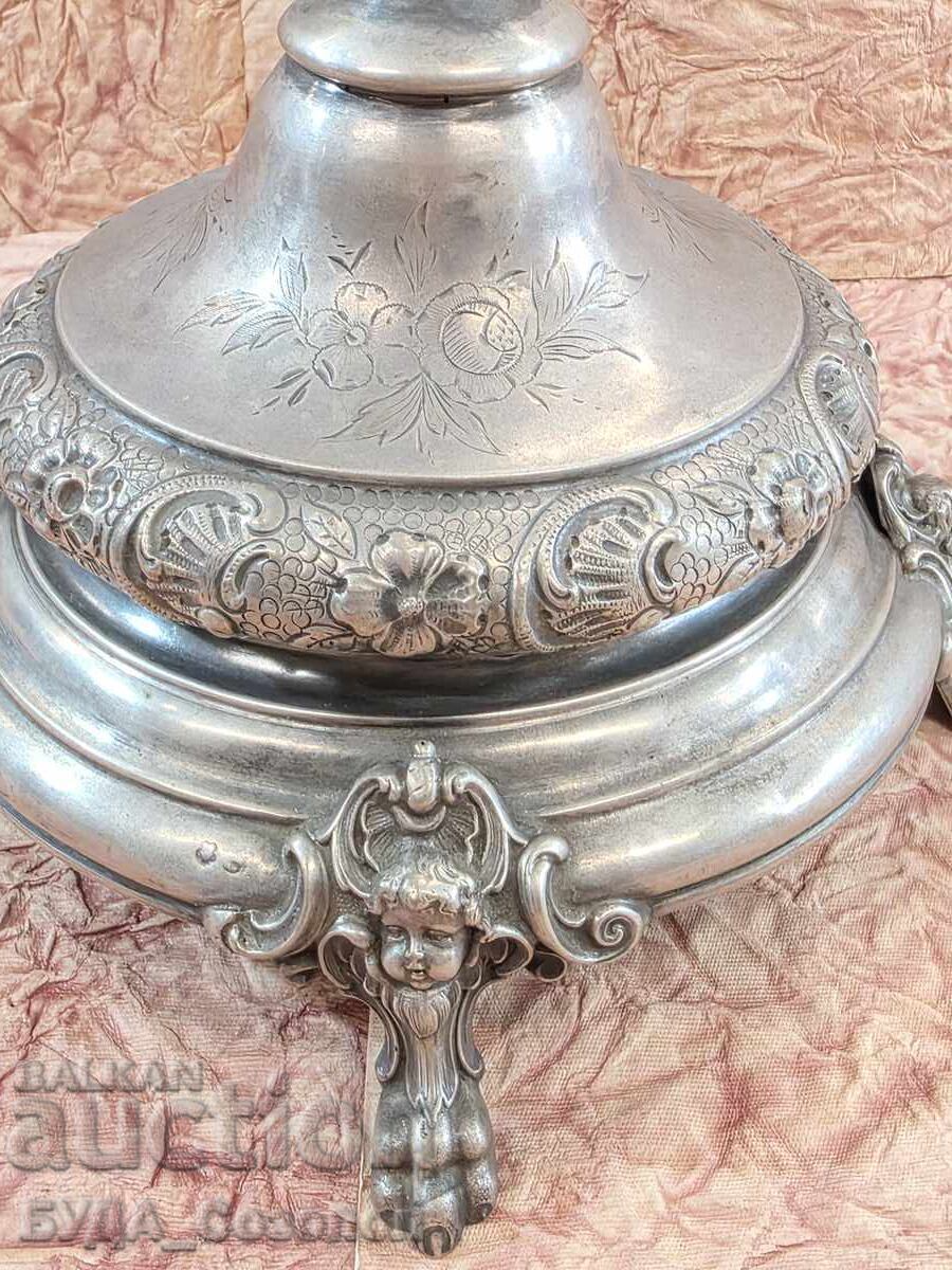 Κομψό κουτί με γλυκά από ασήμι και κρύσταλλο - 5