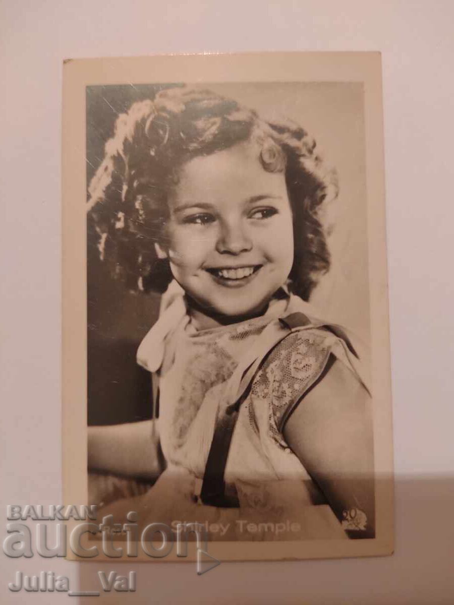 Стара картичка на Shirley Temple - американски дипломат Стара картичка на Shirley Temple - американски дипломат
