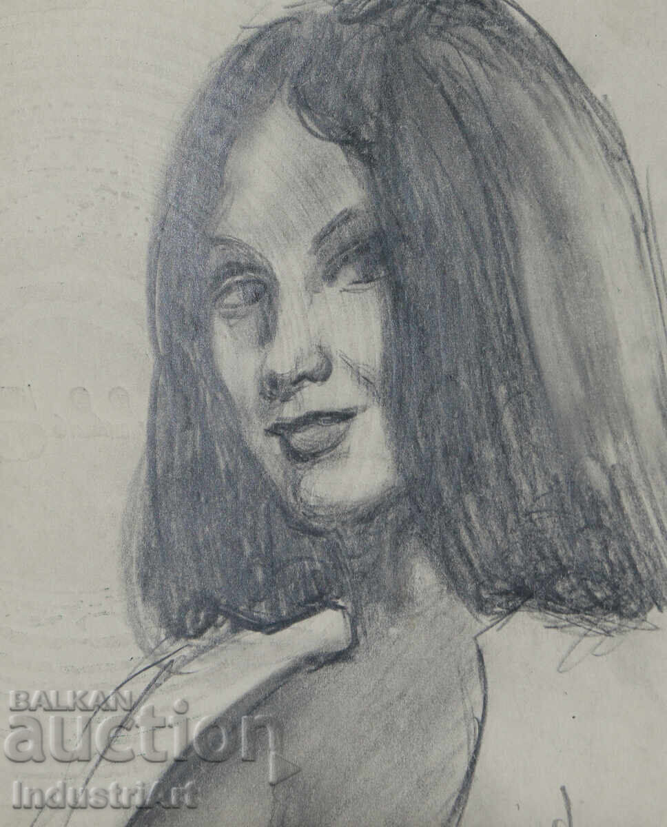 Delivery of Beautiful pencil drawing of a female portrait