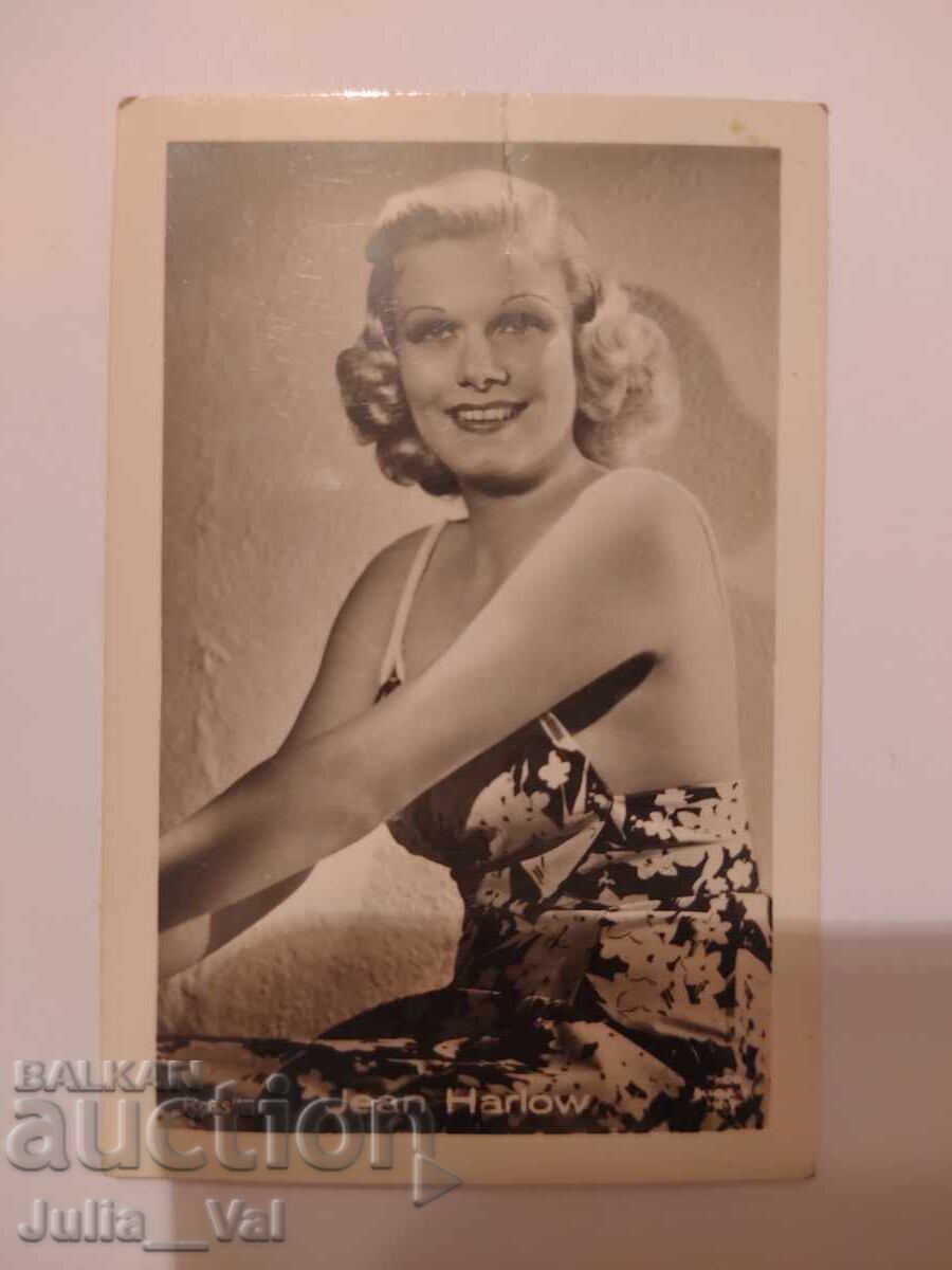 Стара картичка на Джийн Барлоу - американска актриса Стара картичка на Джийн Барлоу - американска актриса