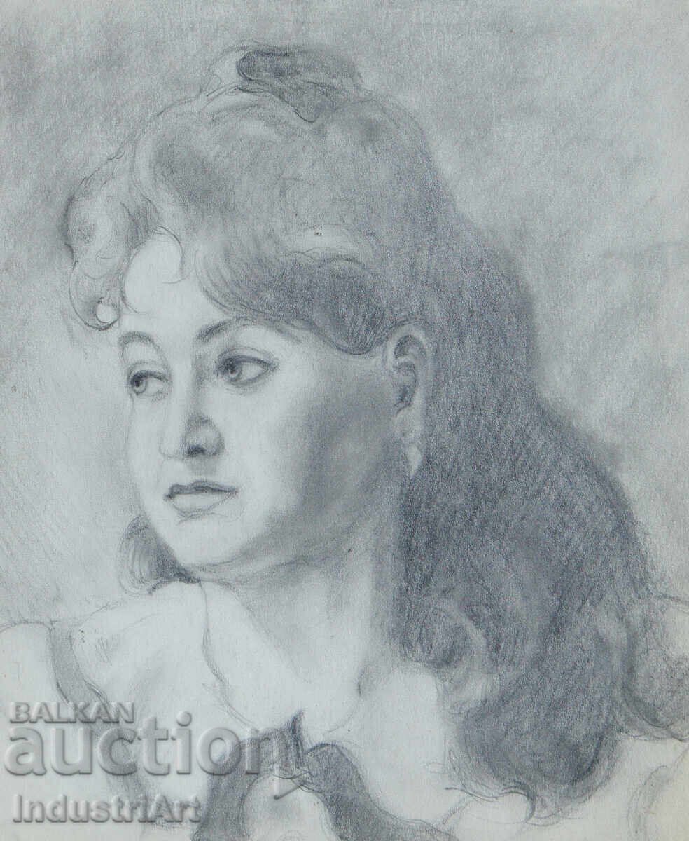 Красива рисунка молив женски портрет с цена 100.00 лв. | € 51.13 Красива рисунка молив женски портрет с цена 100.00 лв. | € 51.13