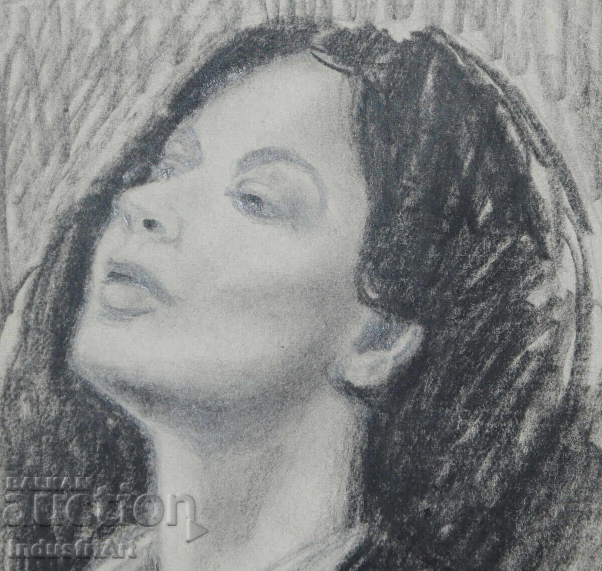 Delivery of Beautiful pencil drawing of a female portrait