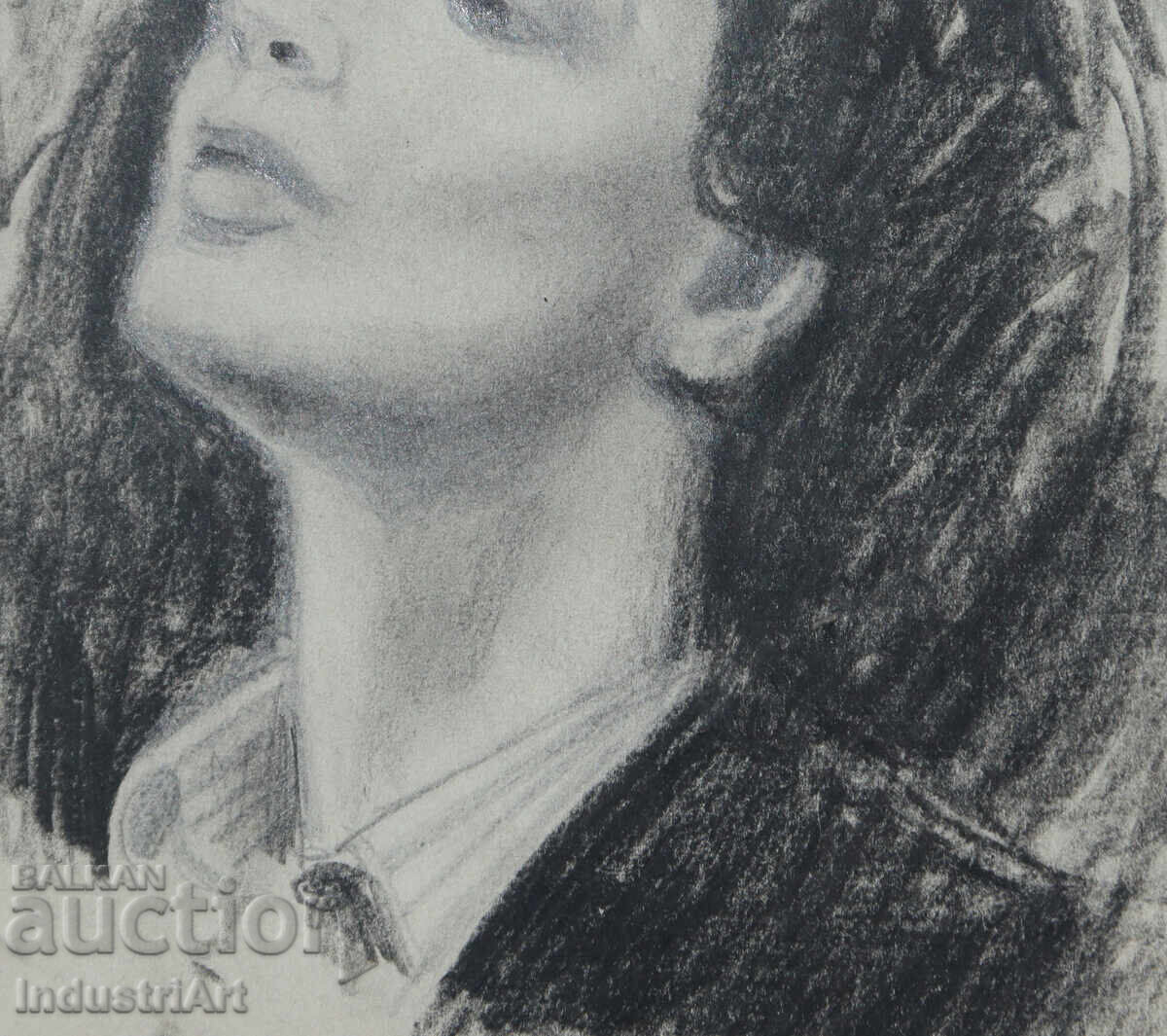 Beautiful pencil drawing of a female portrait - 5