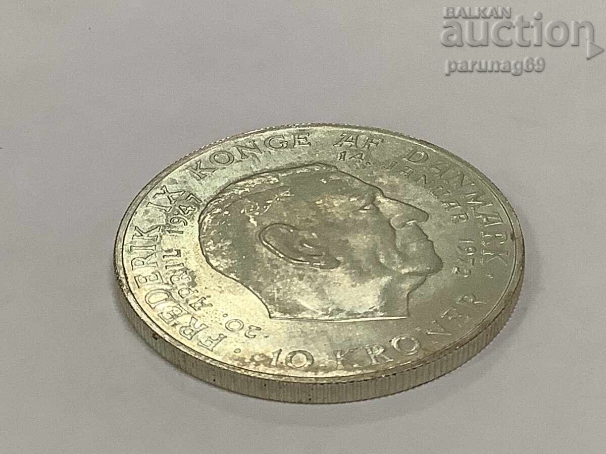 Auction Denmark 10 Kroner 1972 Silver 0.800 Auction Denmark 10 Kroner 1972 Silver 0.800