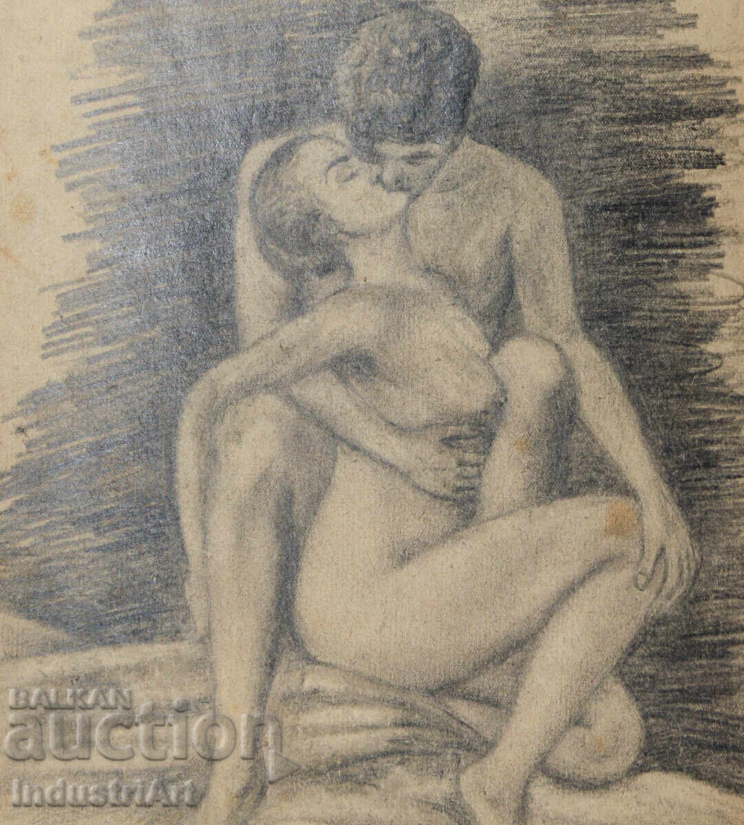 Παλιό ερωτικό σχέδιο μολύβι πορτρέτο σώματος - 5 Παλιό ερωτικό σχέδιο μολύβι πορτρέτο σώματος - 5