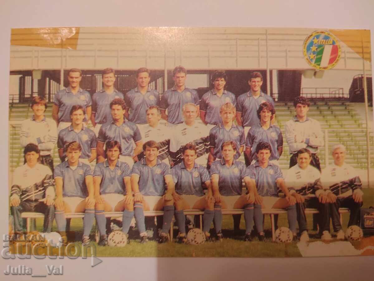 Fotbal - Italia - echipa națională - carte poștală veche Fotbal - Italia - echipa națională - carte poștală veche