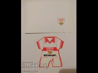 Футбол - Щутгарт - стар стикер и опаковка за картички