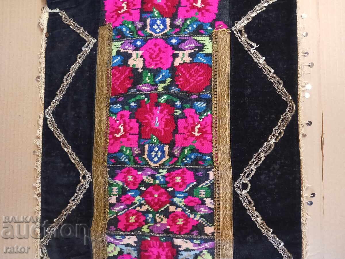 Δημοπρασία Αυθεντική υφαντή μάλλινη ποδιά, παραδοσιακή φορεσιά, ΑΝΘΕΚΤΙΚΗ