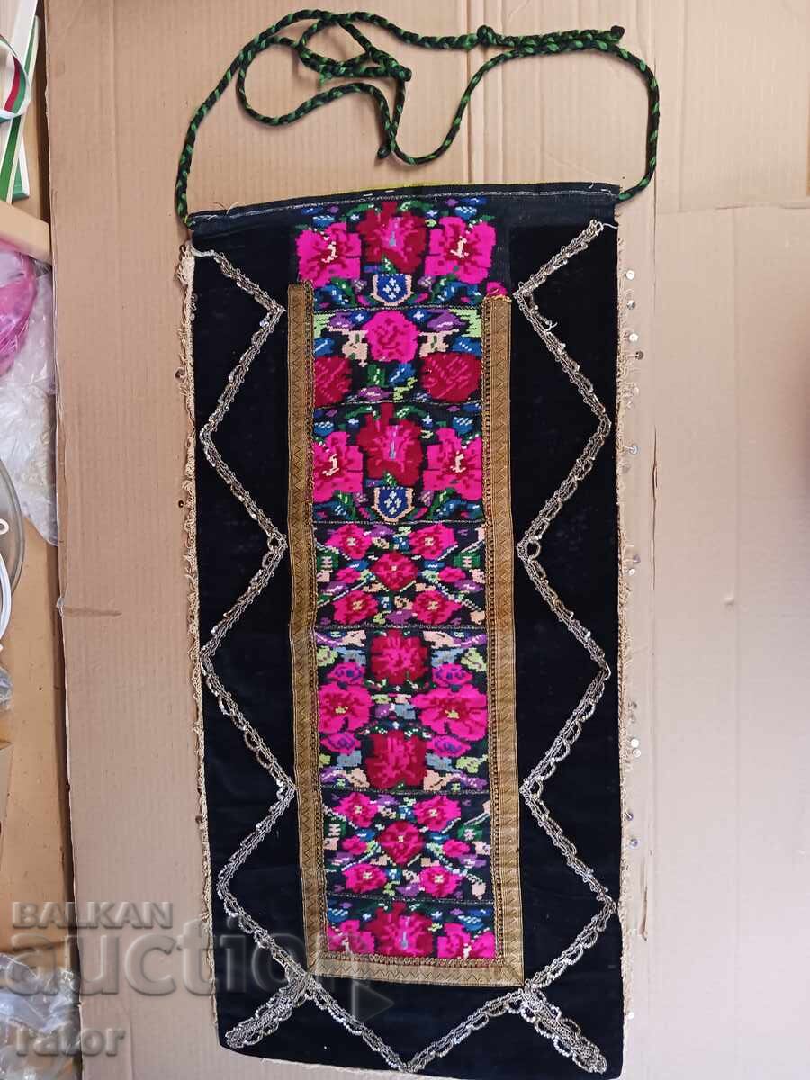 Αυθεντική υφαντή μάλλινη ποδιά, παραδοσιακή φορεσιά, ΑΝΘΕΚΤΙΚΗ