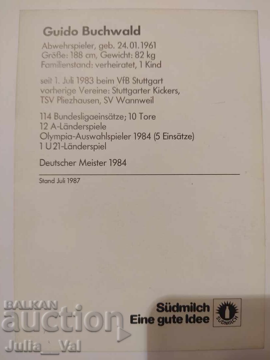 Футбол - Щутгарт - автограф от Гуидо Бухвалд с цена 1.63 лв. | € 0.83 Футбол - Щутгарт - автограф от Гуидо Бухвалд с цена 1.63 лв. | € 0.83