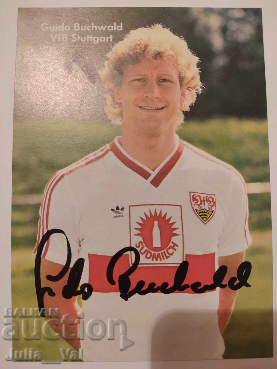 Футбол - Щутгарт - автограф от Гуидо Бухвалд Футбол - Щутгарт - автограф от Гуидо Бухвалд
