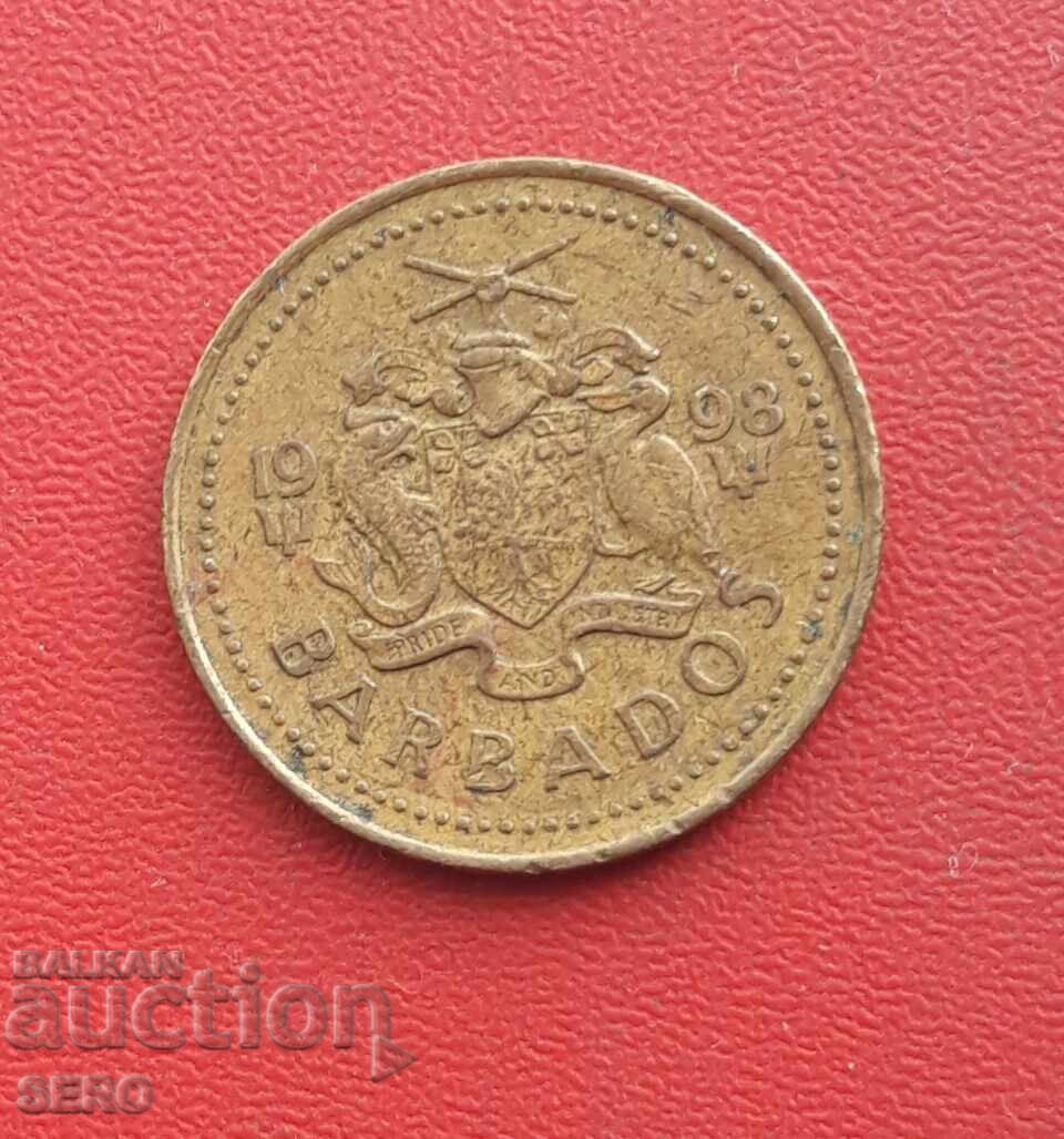Остров Барбадос-5 цента 1998 с цена 0.60 лв. | € 0.31