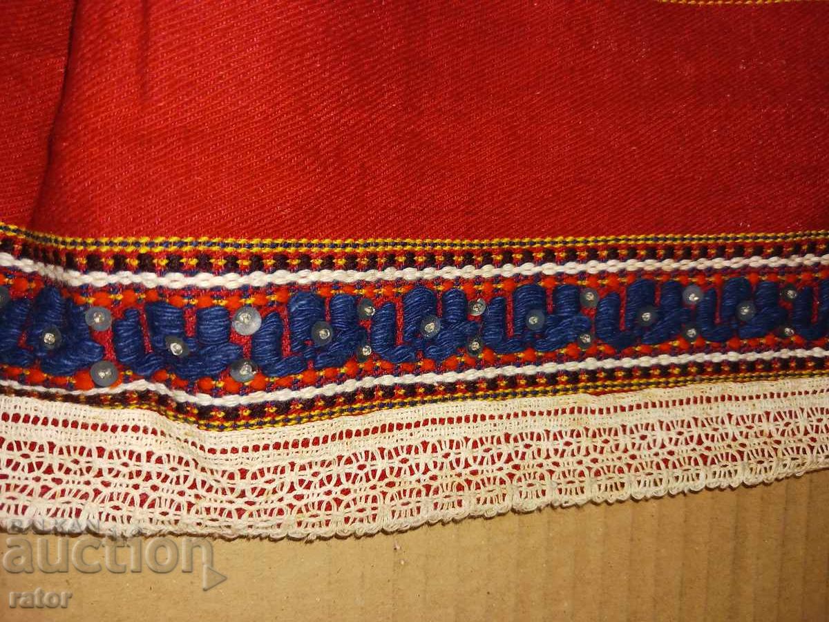 Authentic HERZOG woven apron, folk costume - 6