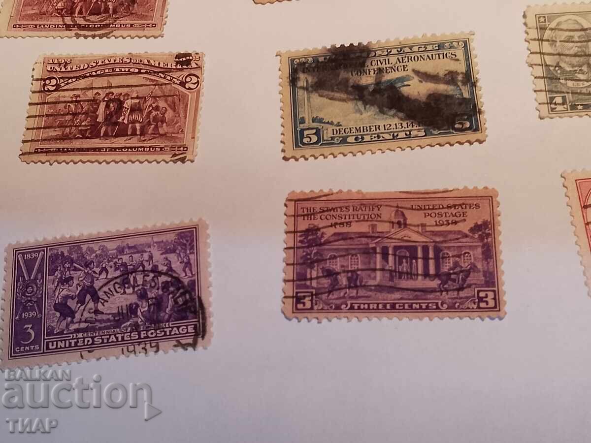 Postage stamps USA -0.01 cents - 5 Postage stamps USA -0.01 cents - 5
