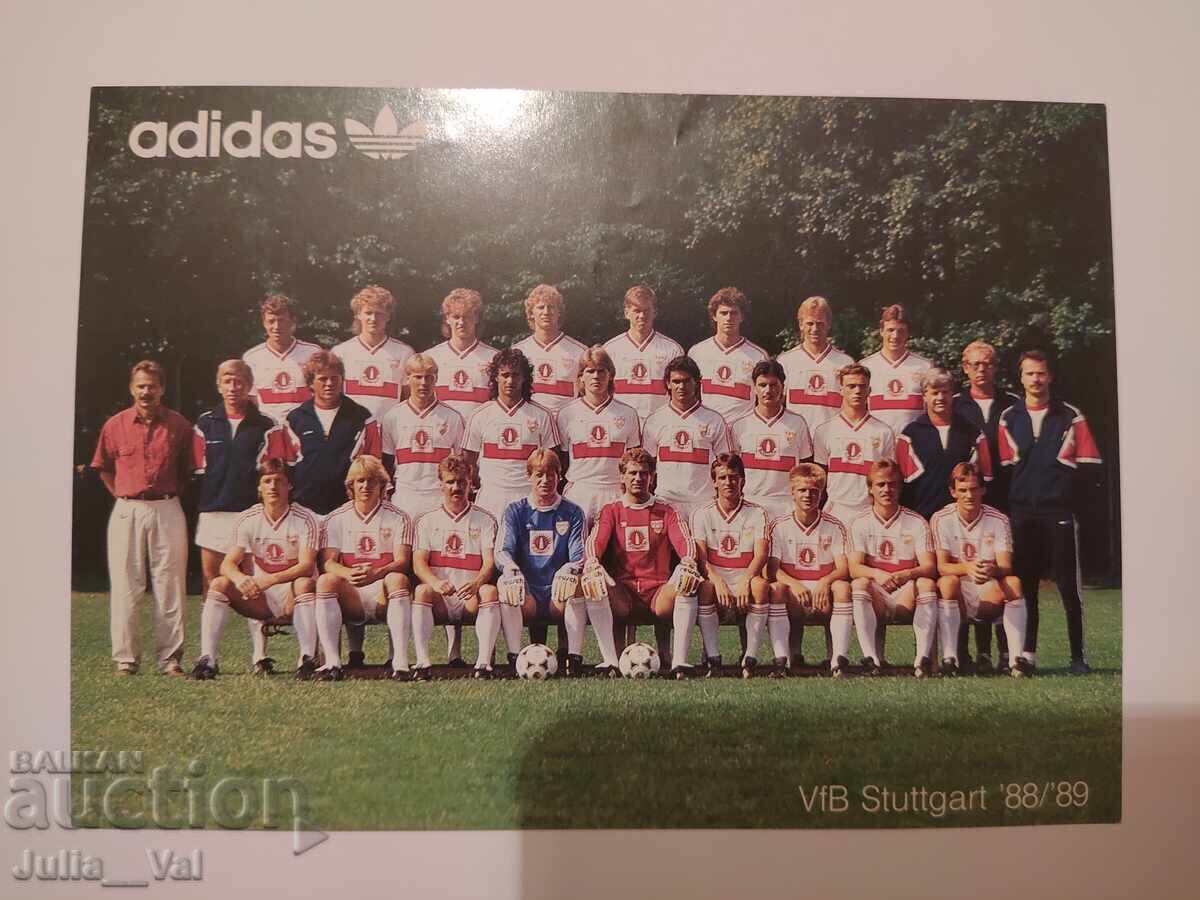 Fotbal - Stuttgart '88/'89 - carte poștală Fotbal - Stuttgart '88/'89 - carte poștală