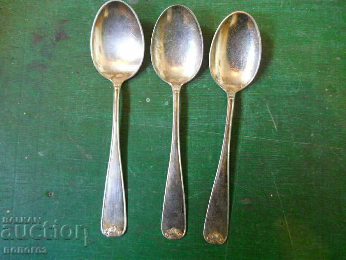 Silver-plated antique spoons "Th. Marthinsen" (Norway) Silver-plated antique spoons "Th. Marthinsen" (Norway)