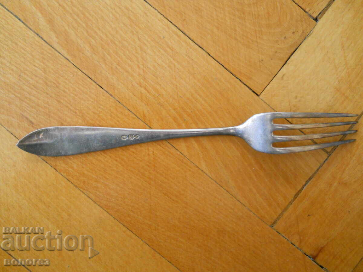 Set of antique silver-plated forks - Denmark - 5