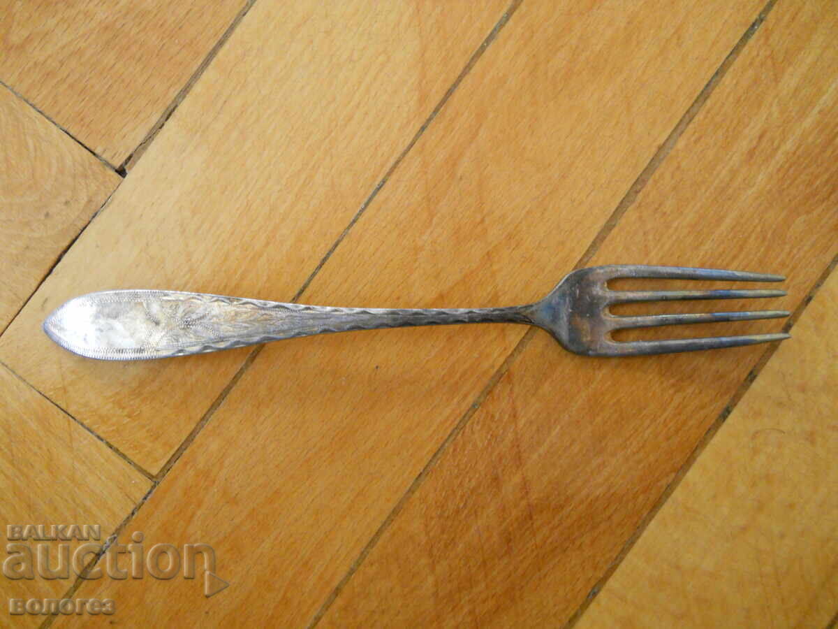 Set of antique silver-plated forks - Denmark - 5