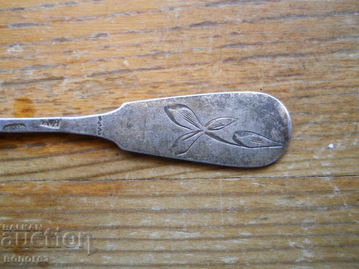 Сребърна антична десертна виличка - САЩ - 5