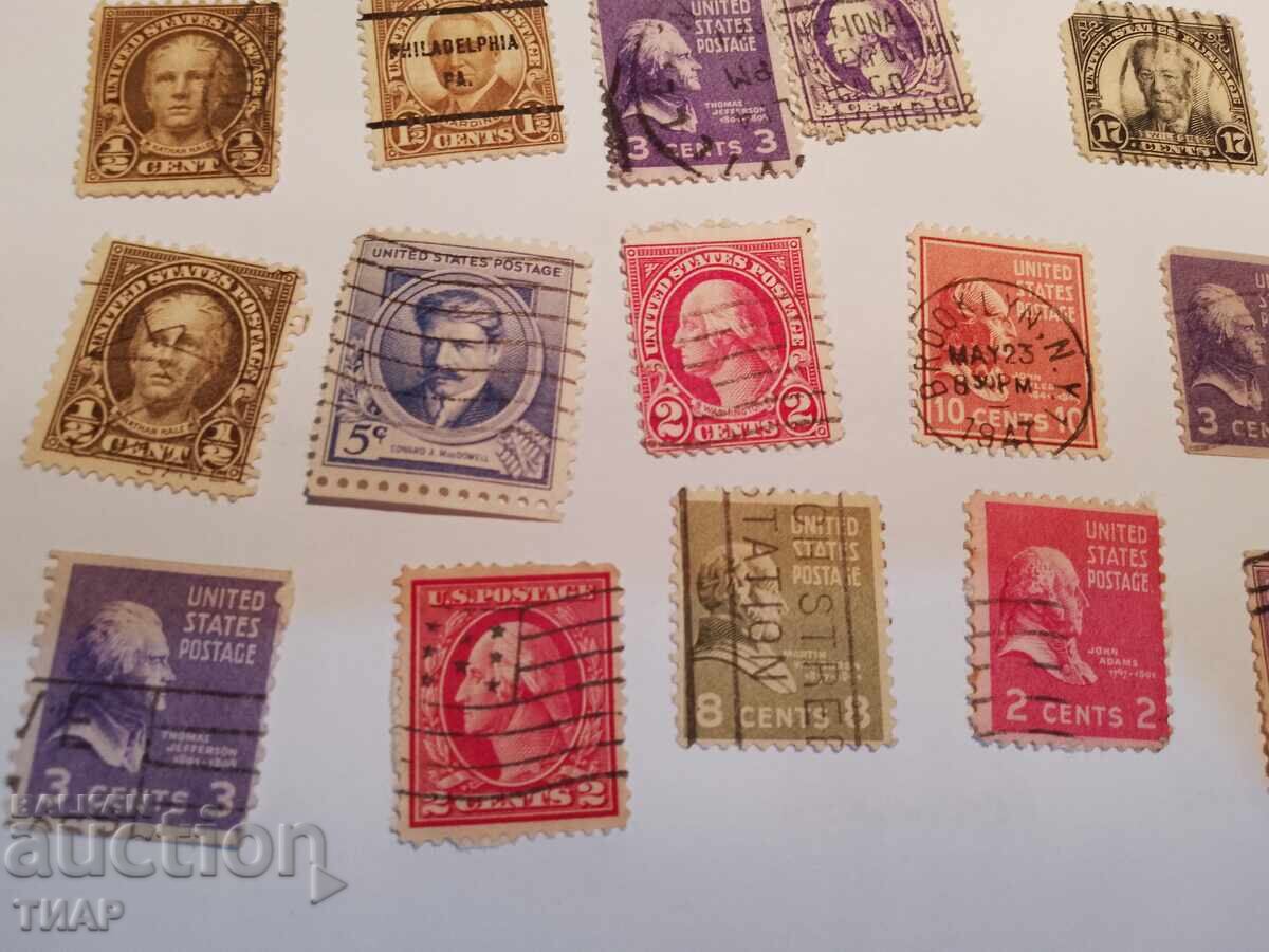Auction Postage stamps USA -0.01 cents Auction Postage stamps USA -0.01 cents