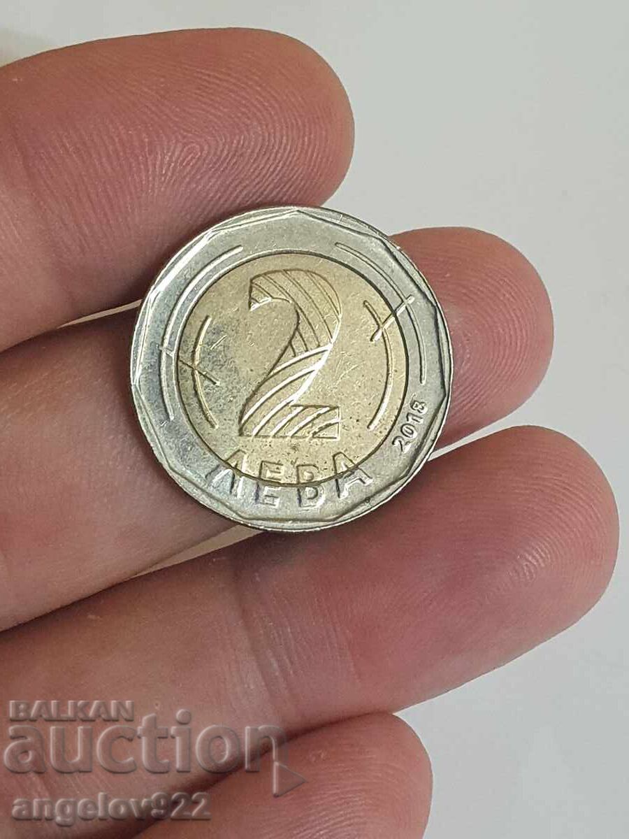 2 lei 2018 cu preț 2.50 BGN | € 1.28