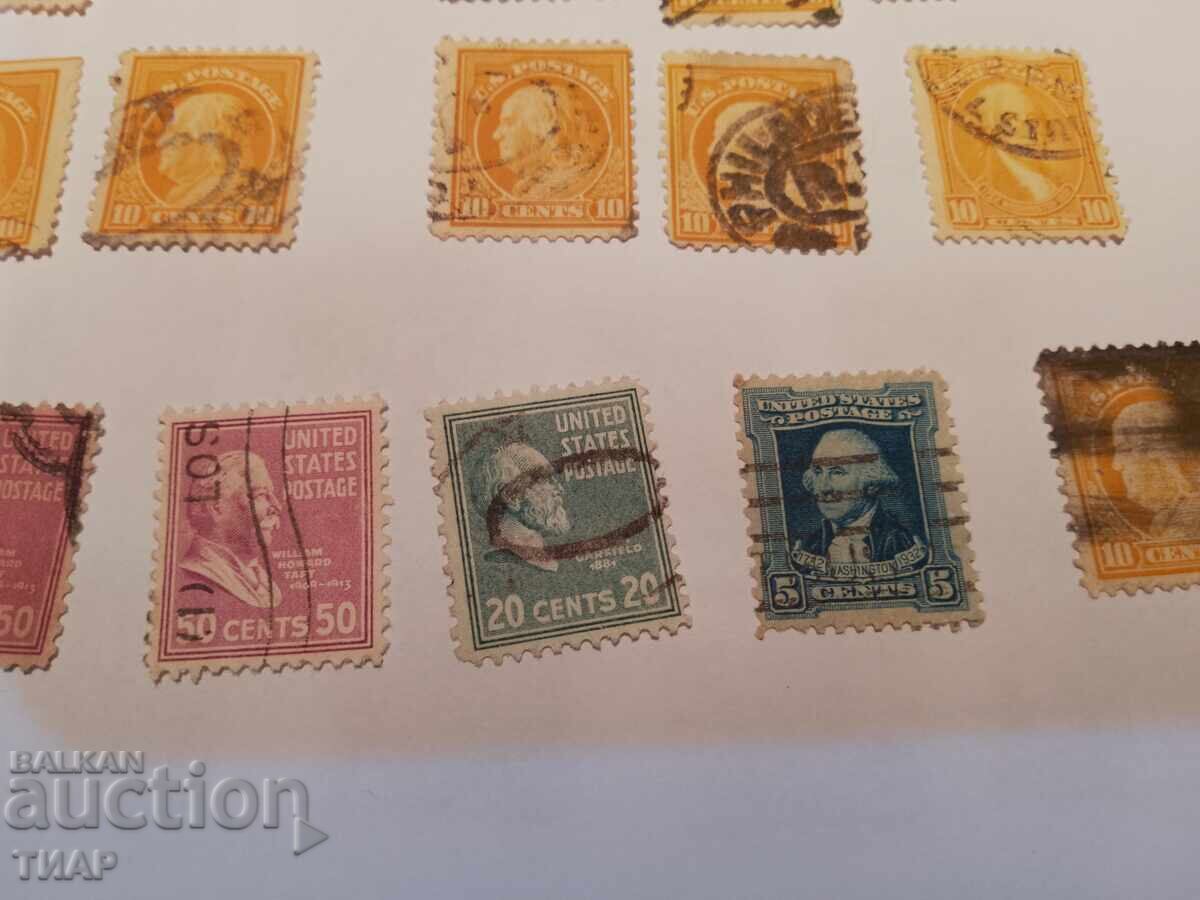 Postage stamps USA -0.01 cents - 5 Postage stamps USA -0.01 cents - 5