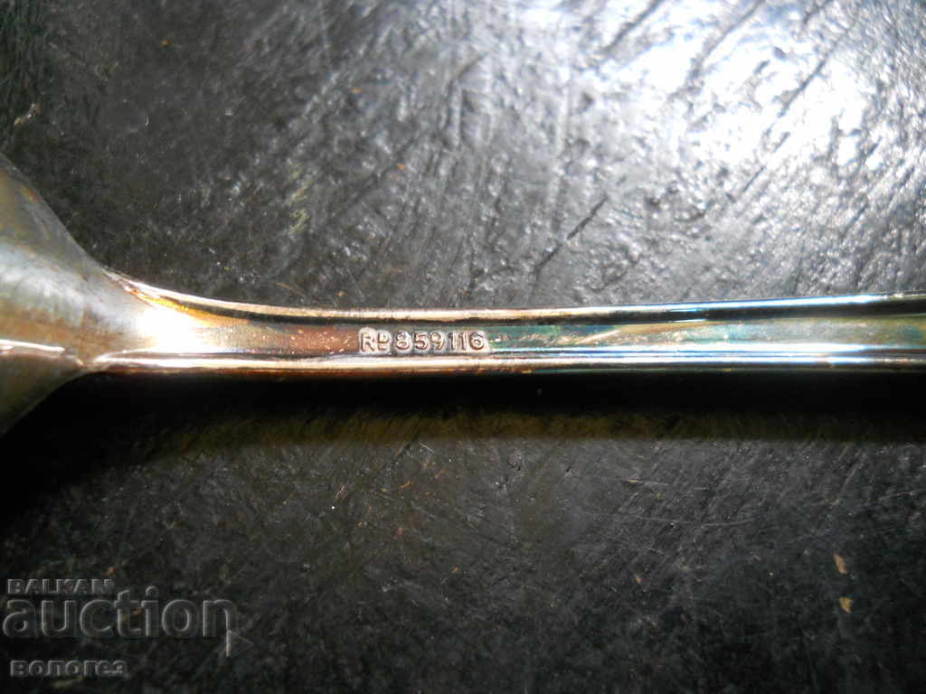 Set of silver-plated dessert spoons "Yeoman plate" - 6