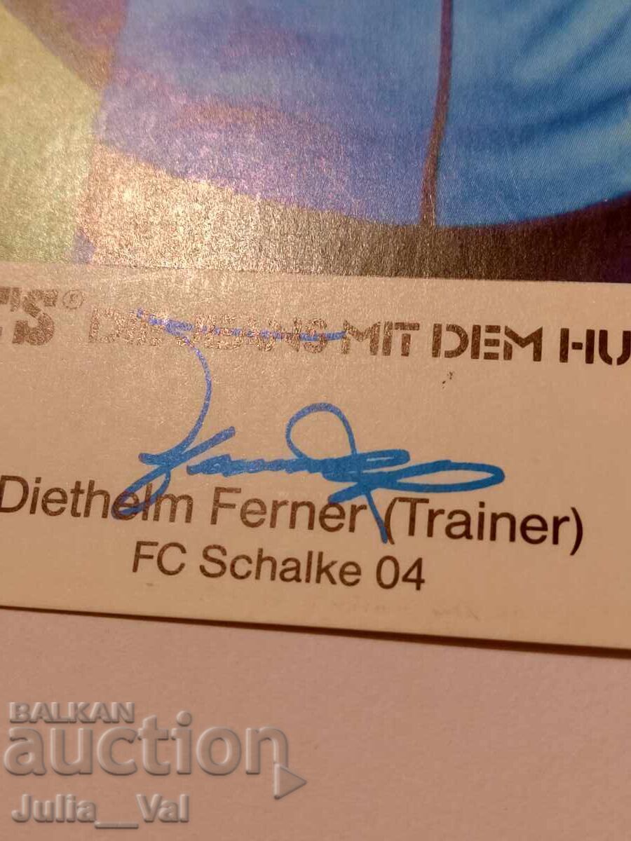 Футбол - Шалке 04 - автограф от Дитхелм Фернер с цена 0.11 лв. | € 0.06 Футбол - Шалке 04 - автограф от Дитхелм Фернер с цена 0.11 лв. | € 0.06