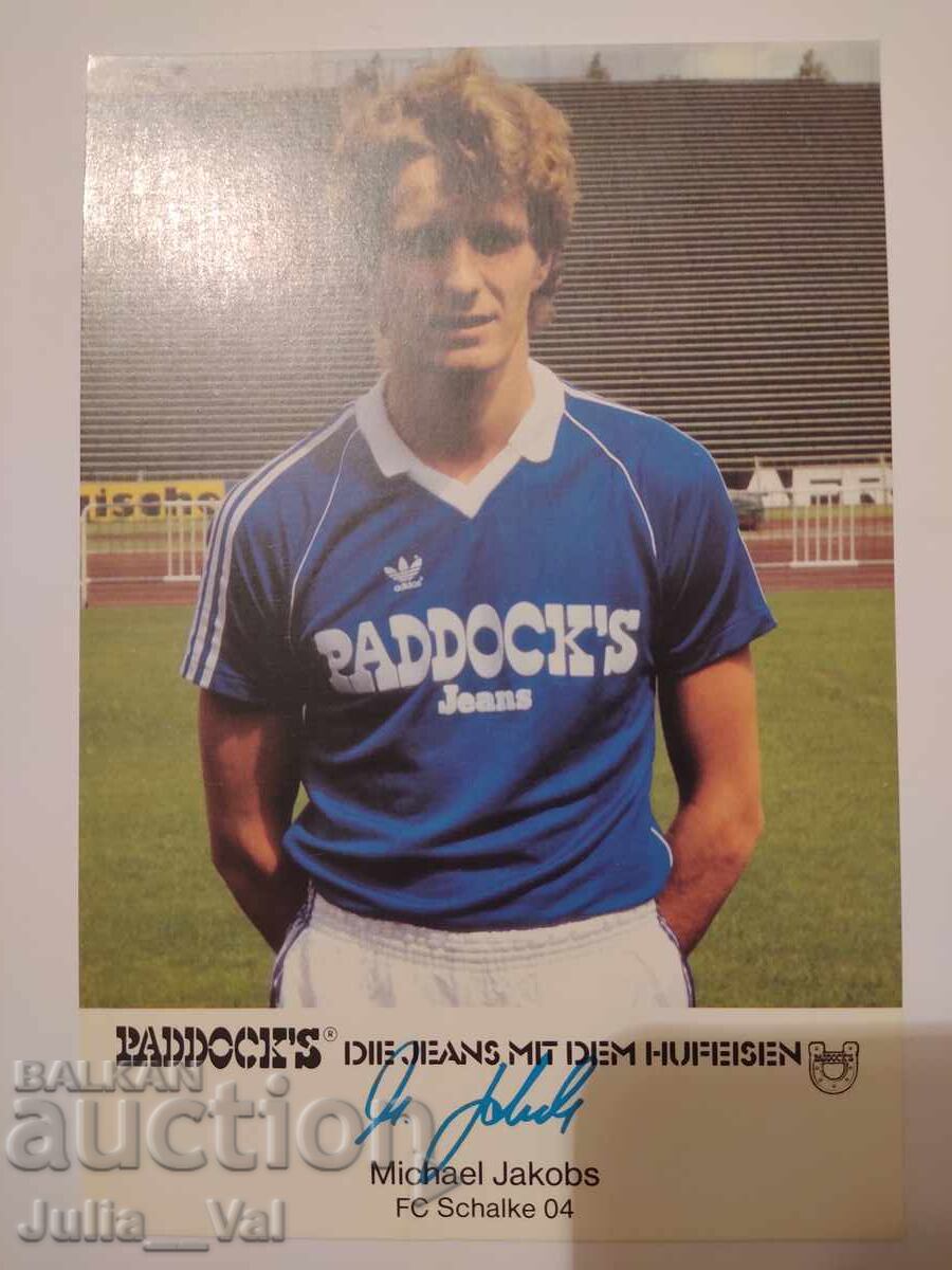 Fotbal - Schalke 04 - autograf de la Michael Jakob Fotbal - Schalke 04 - autograf de la Michael Jakob
