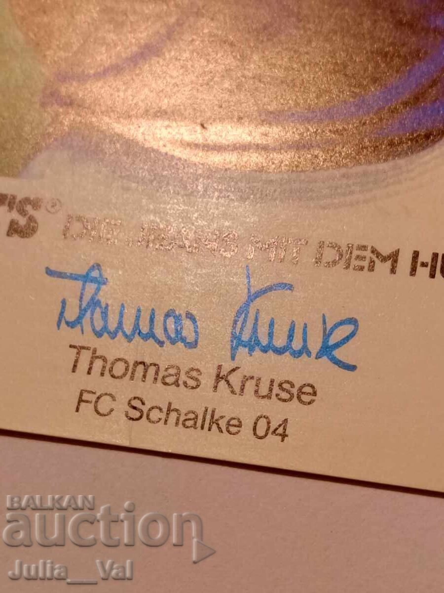 Fotbal - Schalke 04 - autograf de la Thomas Kruse cu preț 0.11 BGN | € 0.06 Fotbal - Schalke 04 - autograf de la Thomas Kruse cu preț 0.11 BGN | € 0.06