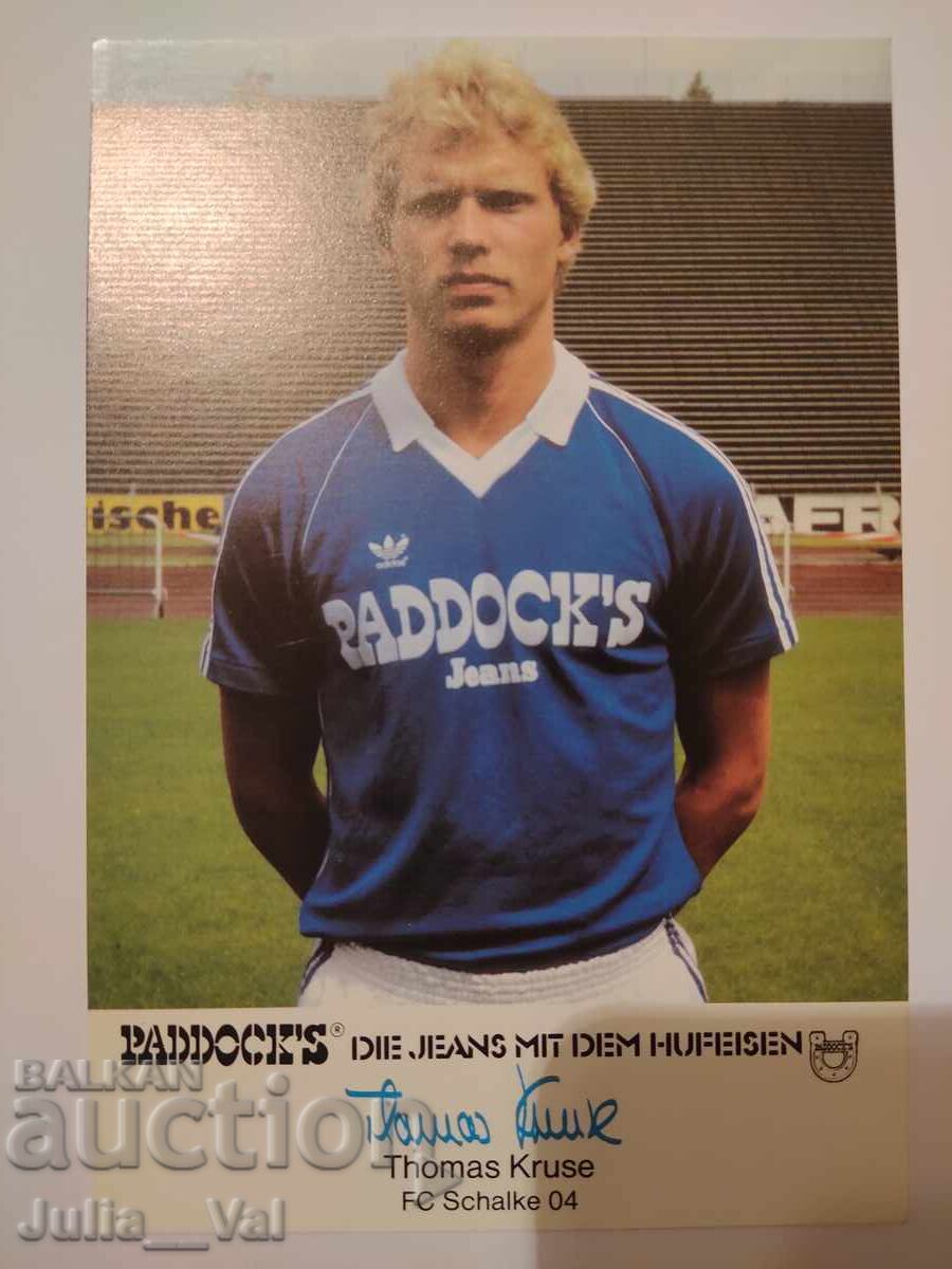 Fotbal - Schalke 04 - autograf de la Thomas Kruse Fotbal - Schalke 04 - autograf de la Thomas Kruse