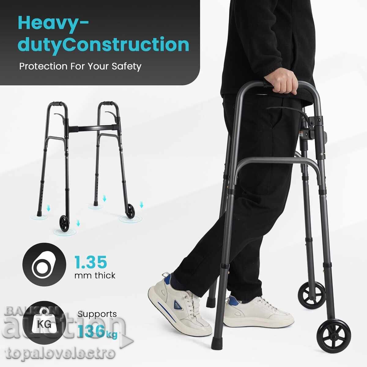 Licitație Trotinetă pliabilă ușoară cu roți, înălțime reglabilă