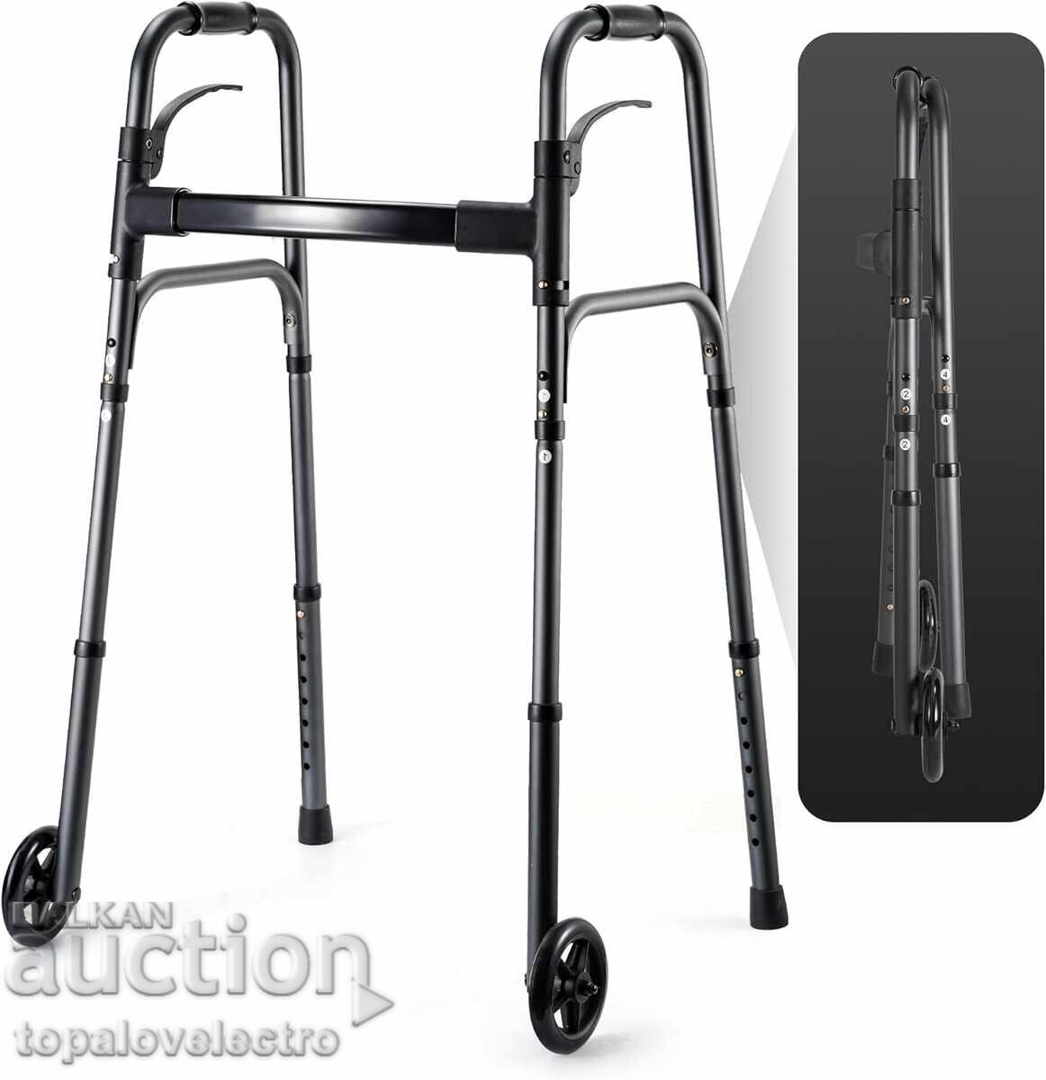 Livrarea Trotinetă pliabilă ușoară cu roți, înălțime reglabilă