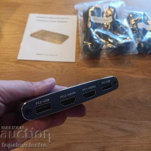 Διακόπτης KVM 2-Port 4K – HDMI USB - 6