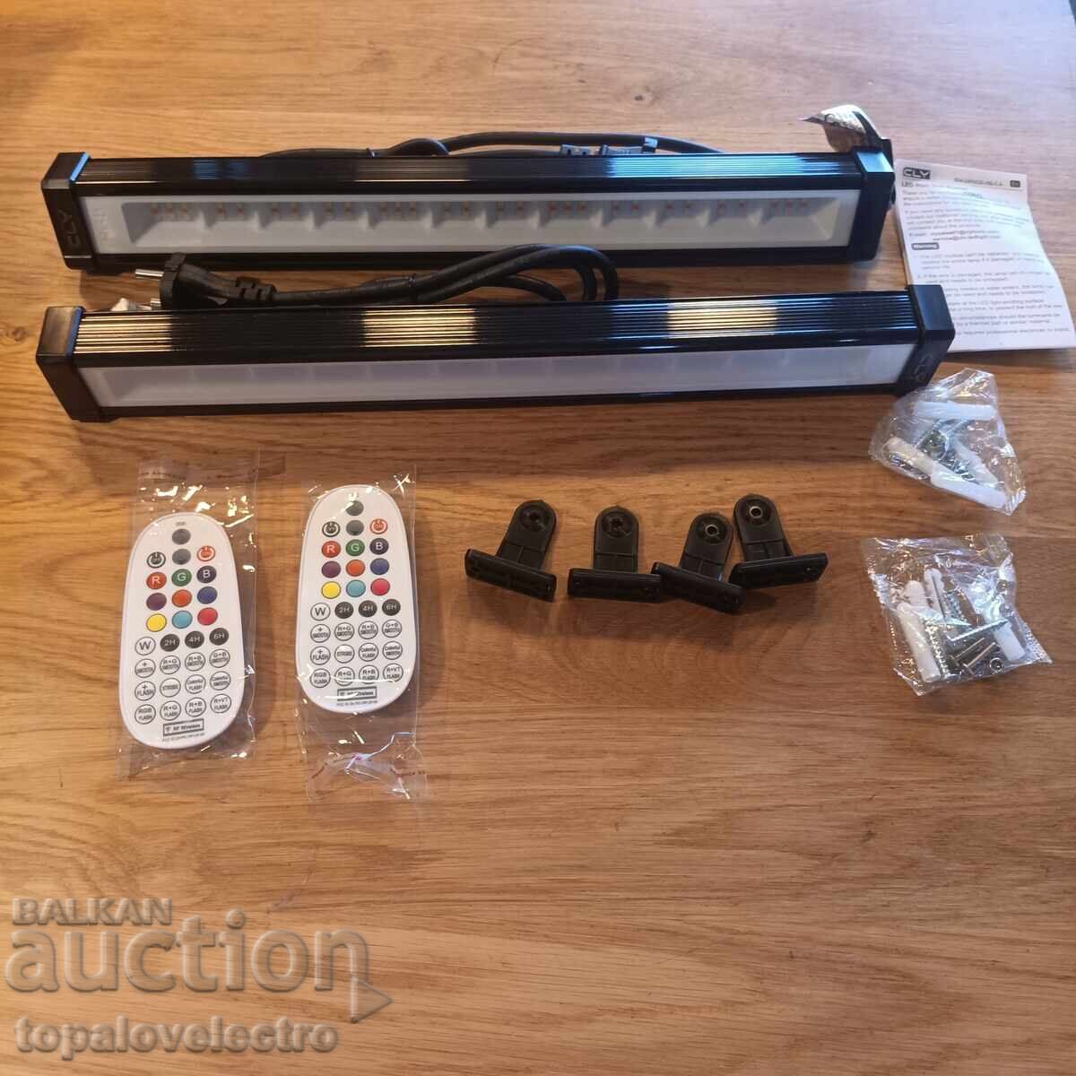 Livrarea Set de 2 bucăți Proiectoare RGB LED Wall Washer 42W