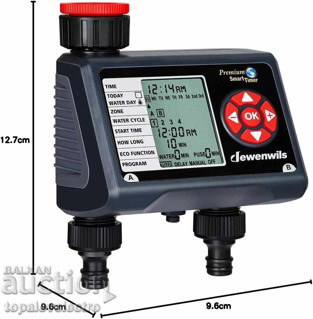 Programmer, timer for irrigation with 2 independent outputs with price 39.00 BGN | € 19.94