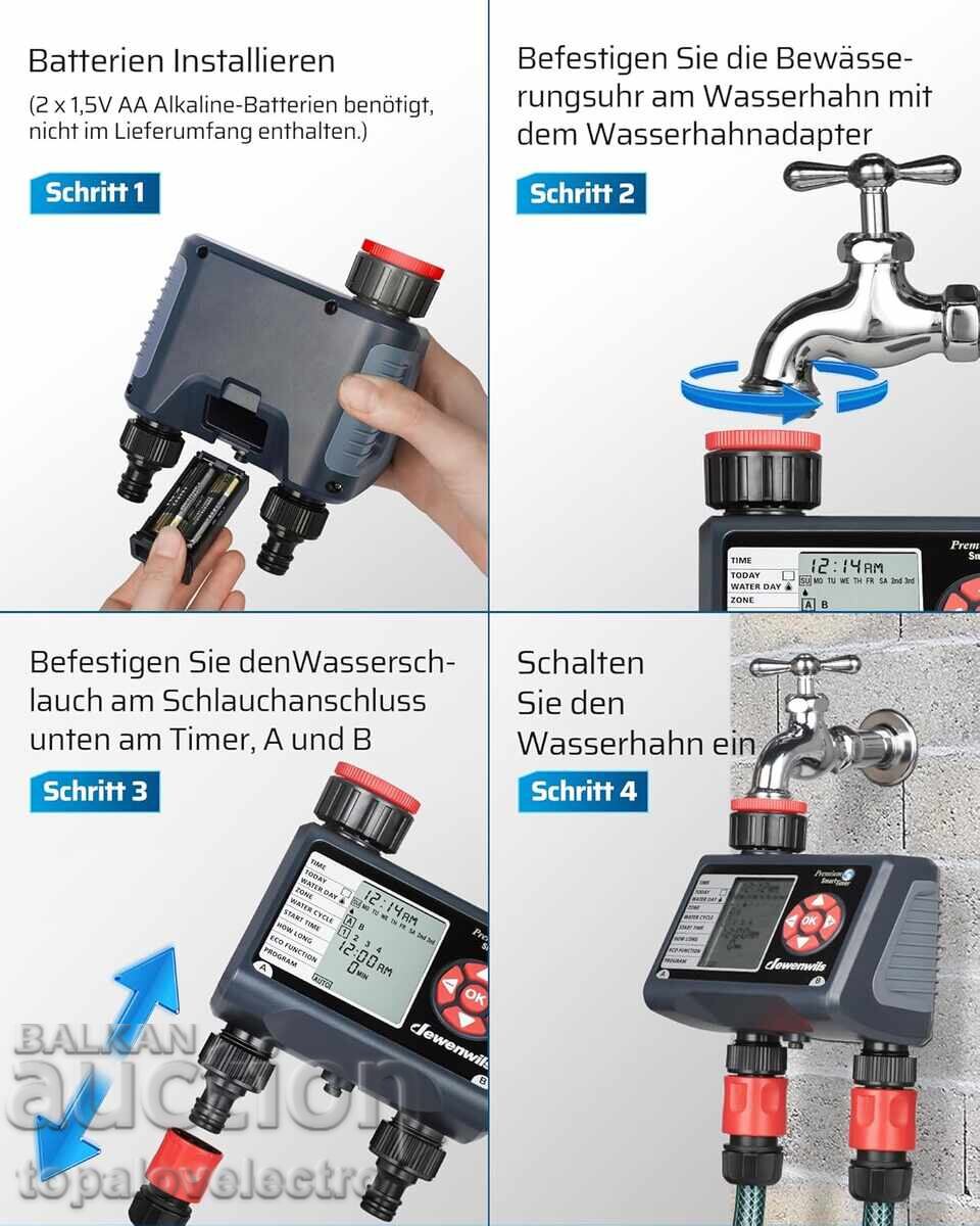 Auction  Programmer, timer for irrigation with 2 independent outputs