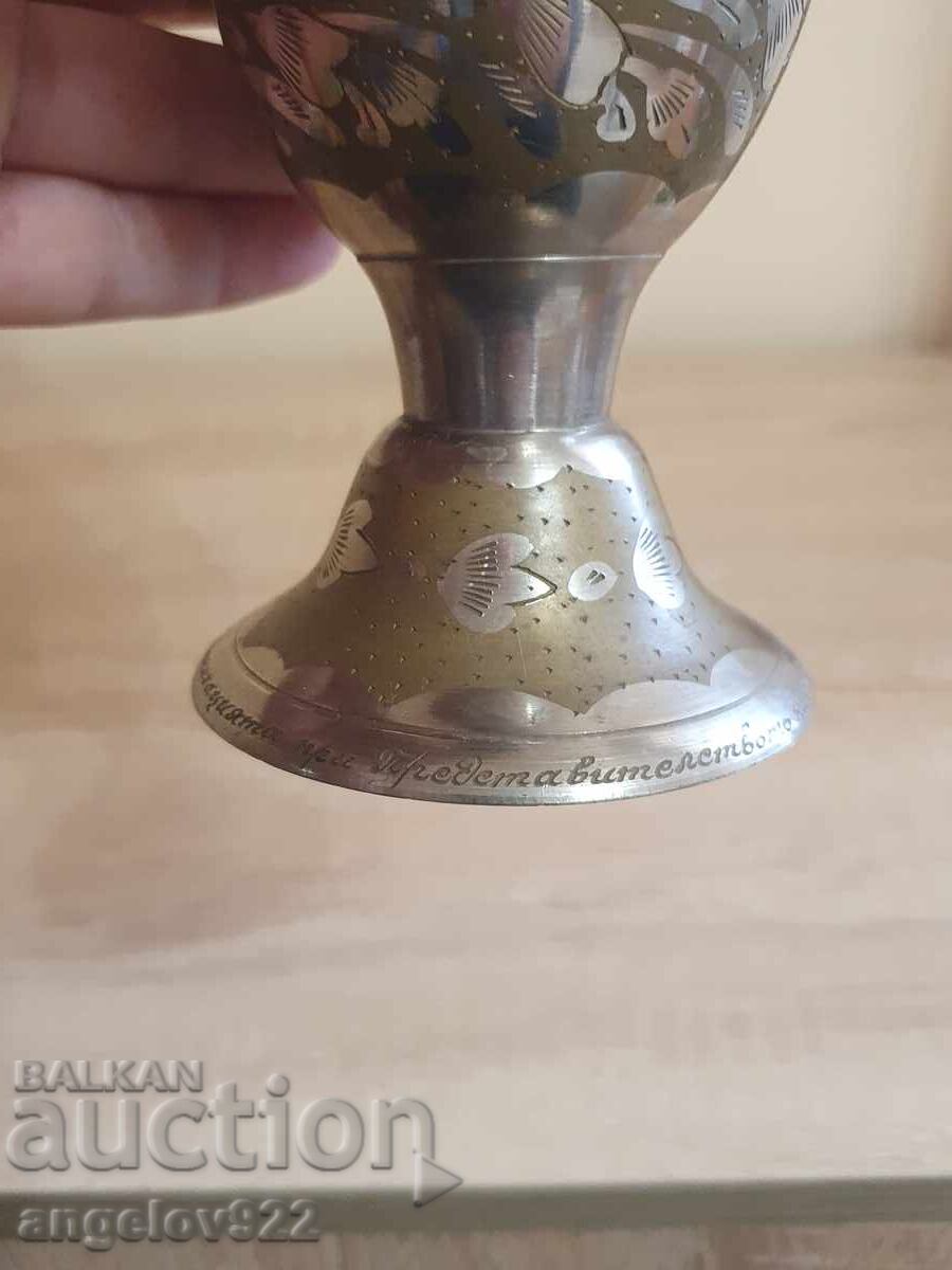 Аукцион Голяма гравирана бронзова ваза!!!