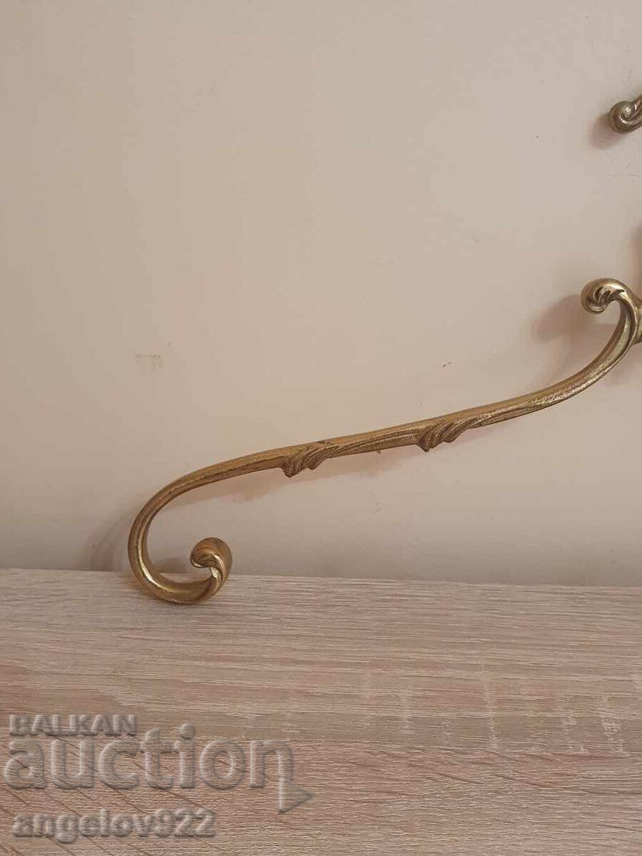 Massive vintage bronze coat rack 2 - 5
