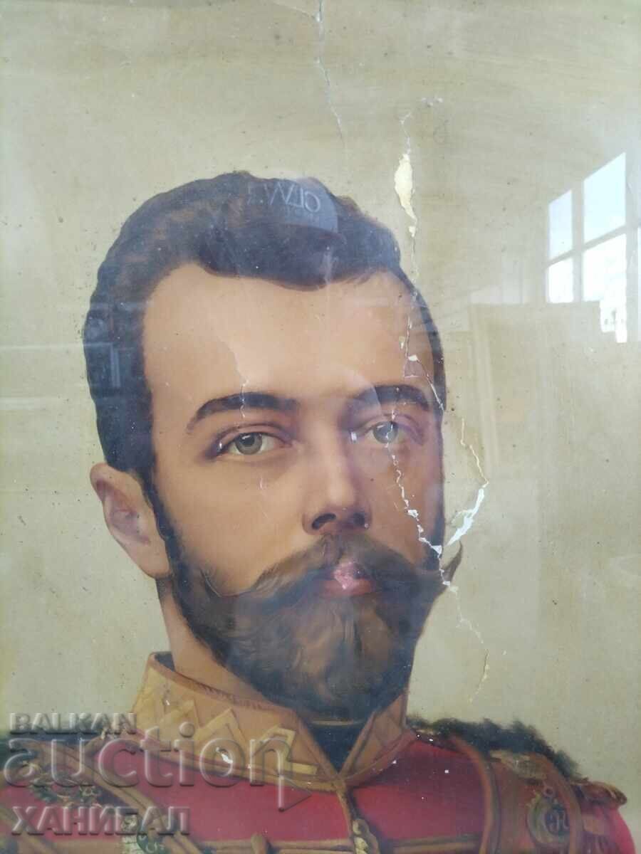 LITOGRAFIE FOARTE VECHE CU ȚARUL RUS NICOLAE AL II-LEA cu preț € 130.00 | 254.26 BGN