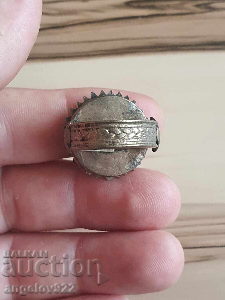 Bolyar silver ring with a "sachan" design!!! - 6