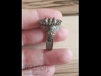 Bolyar silver ring with a "sachan" design!!!