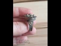 Bolyar silver ring with a "sachan" design!!!