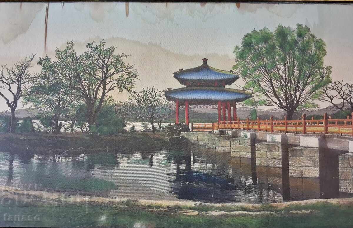 Asian Landscape Image - Machine Embroidery with price 35.00 BGN | € 17.90