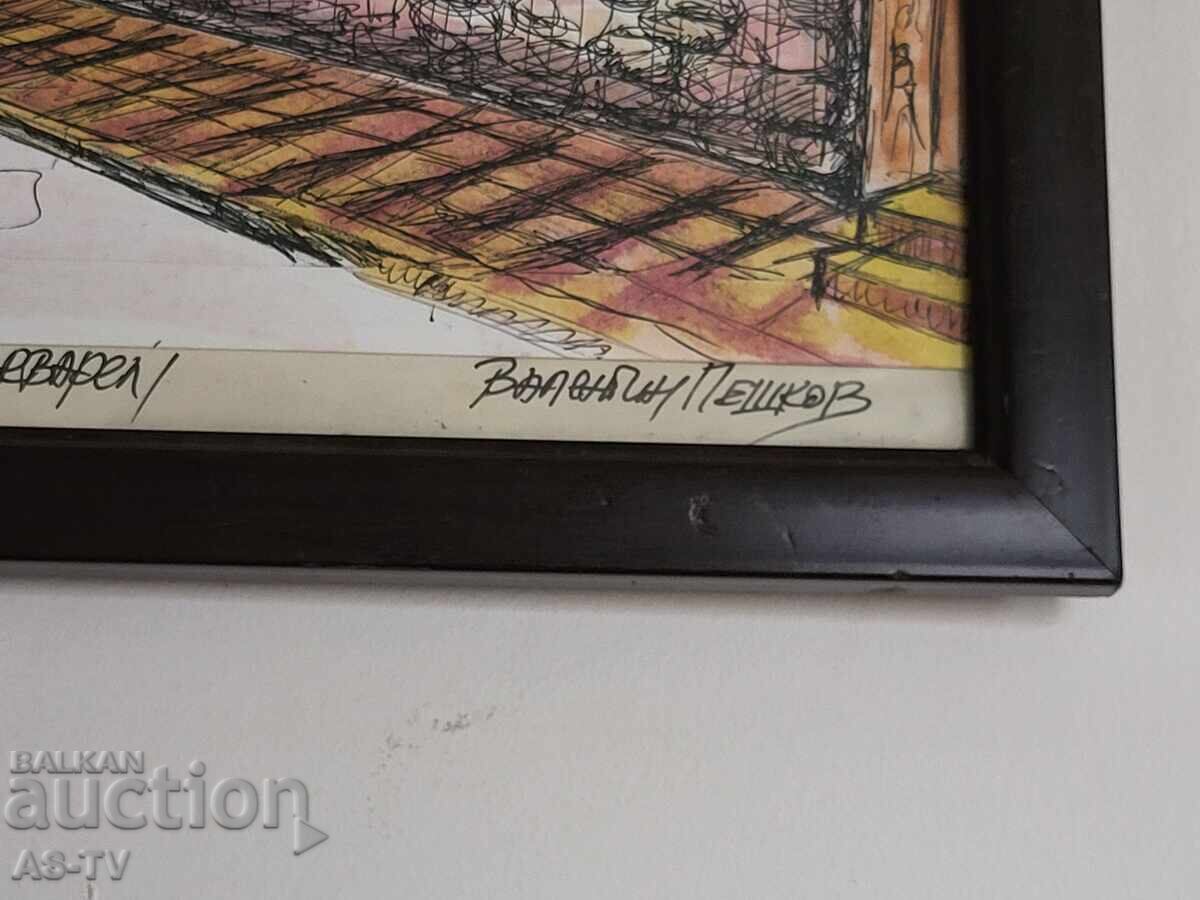 Livrarea Biserica de Sus "Sfânta Maria" Valentin Peshkov acuarel Livrarea Biserica de Sus "Sfânta Maria" Valentin Peshkov acuarel