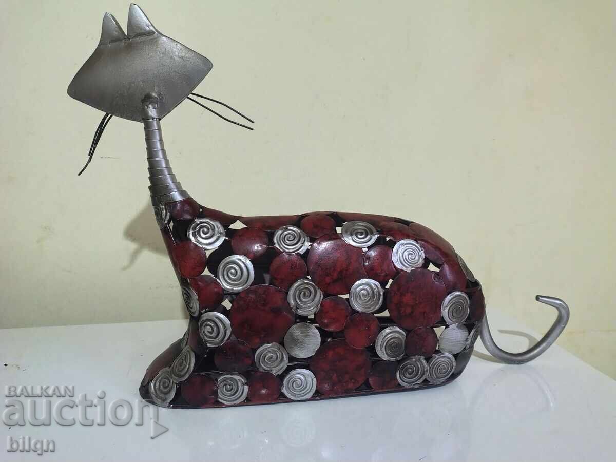 Superbă Sculptură Metalică - Pisică - 5 Superbă Sculptură Metalică - Pisică - 5