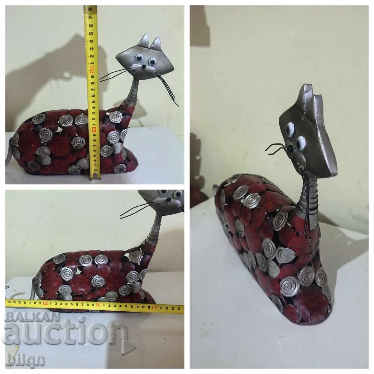 Superbă Sculptură Metalică - Pisică - 7 Superbă Sculptură Metalică - Pisică - 7