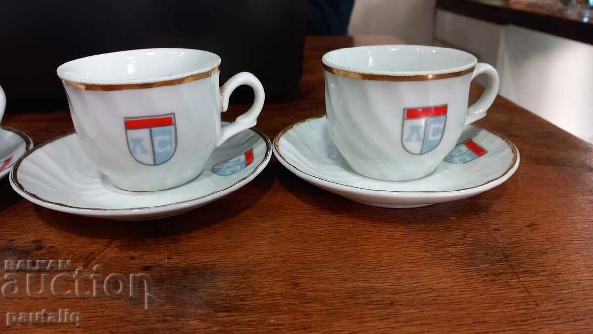 ЧАШИ ЗА КАФЕ ЛЕВСКИ СПАРТАК с цена 100.00 лв. | € 51.13 ЧАШИ ЗА КАФЕ ЛЕВСКИ СПАРТАК с цена 100.00 лв. | € 51.13