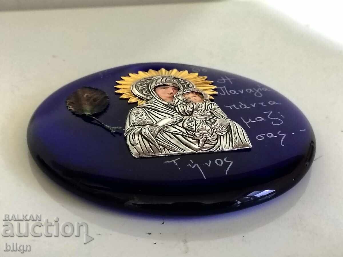 Красива Икона Дева Мария Със Младенеца - 5