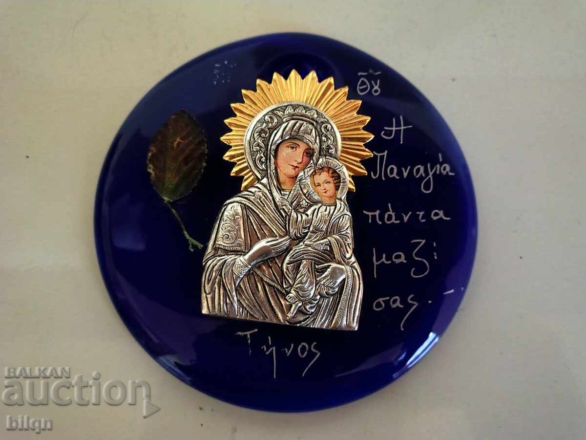 Красива Икона Дева Мария Със Младенеца